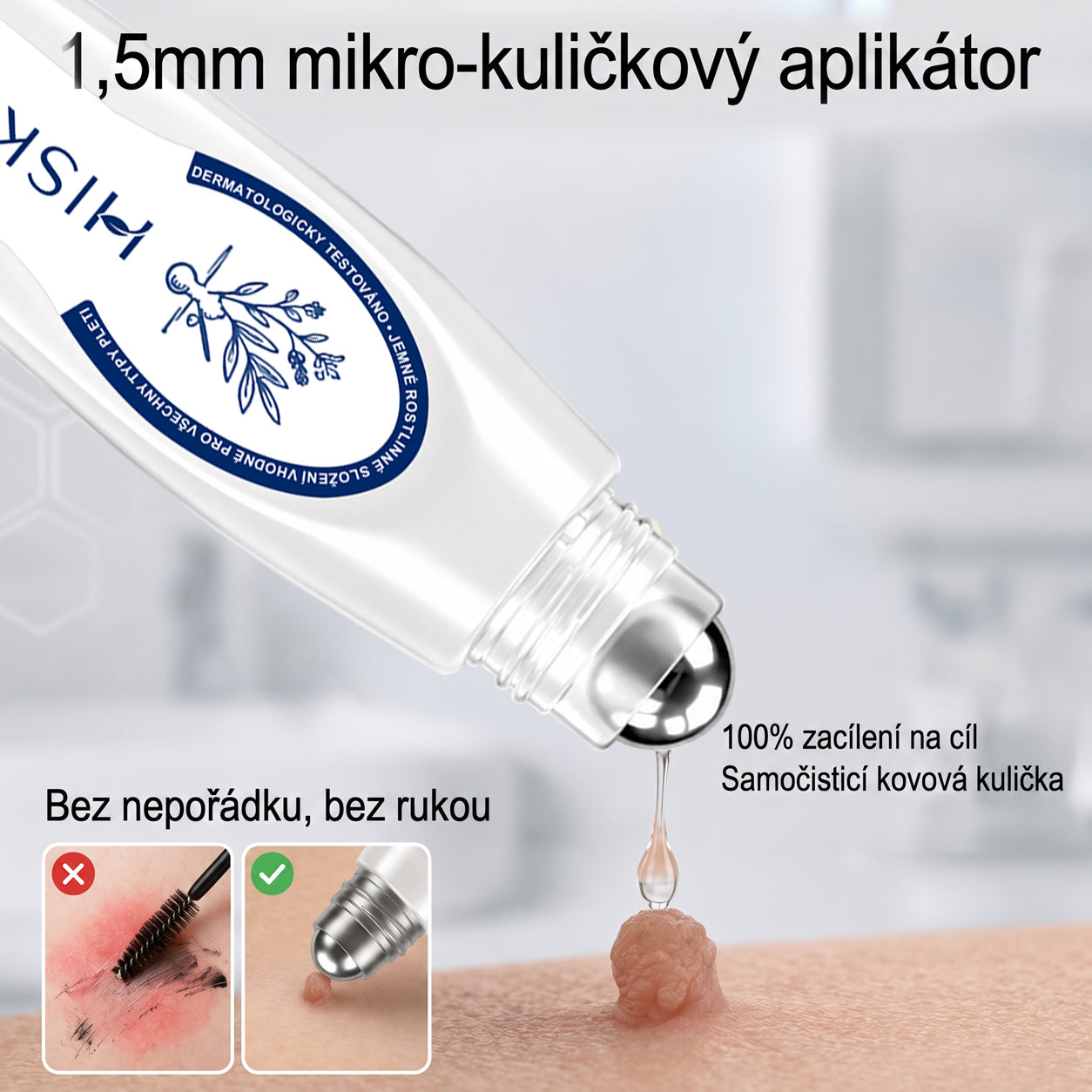 Oficiální značkový obchod | 🐬Hiskin® 7denní odstraňovač skvrn a pigmentových skvrn (Bezbolestný rollerball bez jizev)