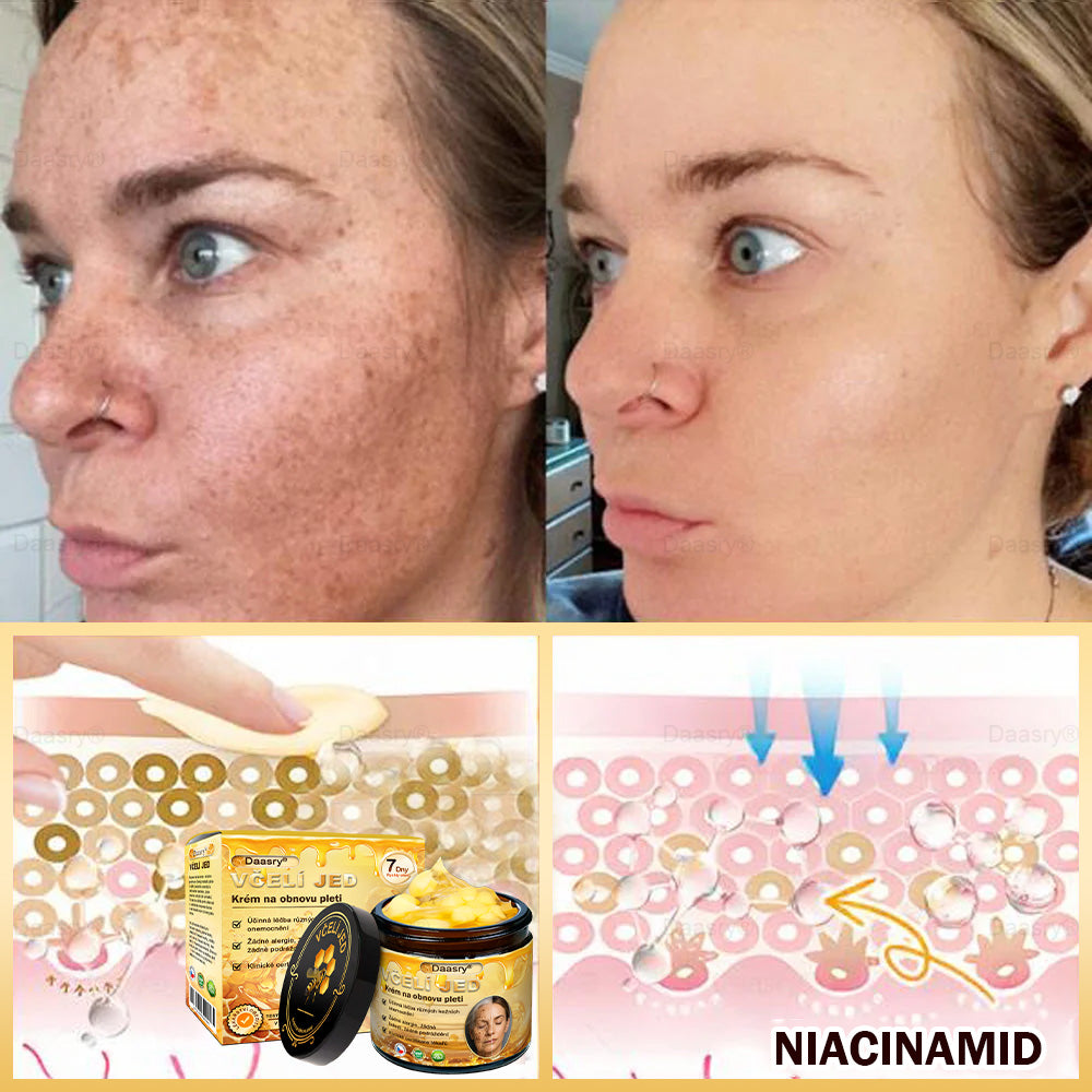 𝓓𝓪𝓪𝓼𝓻𝔂®Krém s včelím jedem pro obnovu a omlazení pleti. Snižuje vrásky, hydratuje, rozjasňuje, hojí jizvičky, zklidňuje citlivou pleť a sjednocuje barvu pleti.